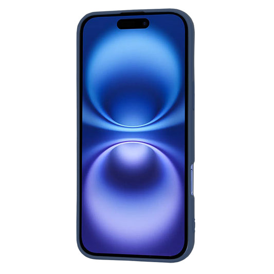 Hoes voor Apple iPhone 16, Techsuit, SoftFlex, Marineblauw