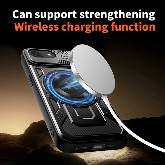 Hoes voor Apple iPhone 17e / 16e, Techsuit, RuggedCam, Zwart