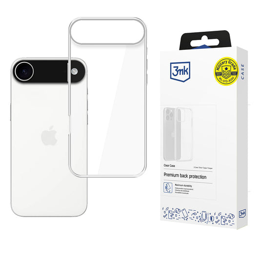 Hoes voor Apple iPhone 17 Air, 3MK, Clear, Transparant