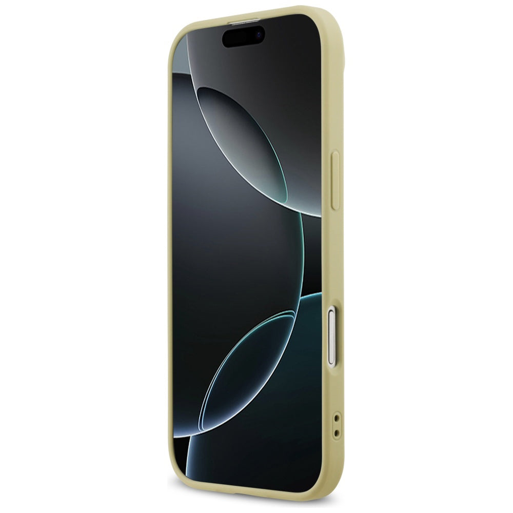 Hoes voor Apple iPhone 17 Air, Guess, Fixed Glitter Big 4G, Goudkleurig