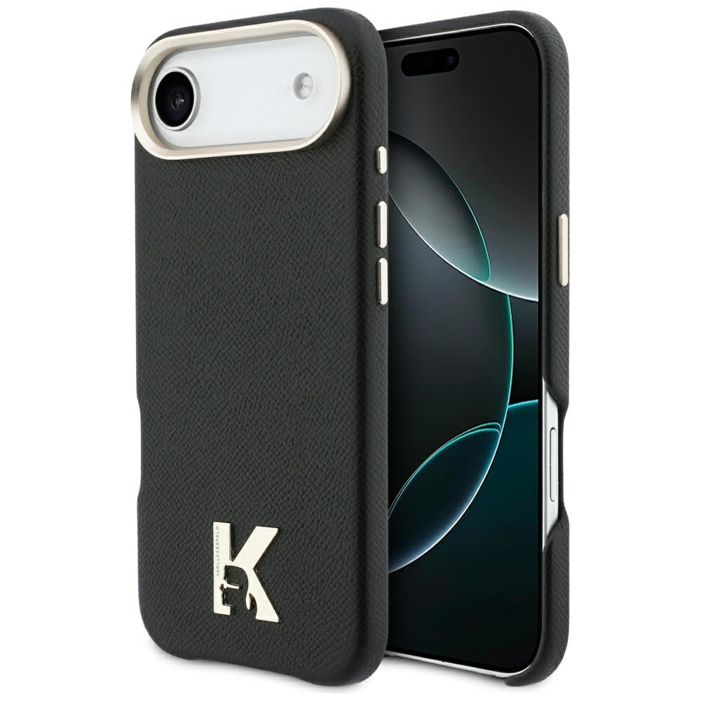 Hoes voor Apple iPhone 17 Air, Karl Lagerfeld, Karl Head Logo, Zwart