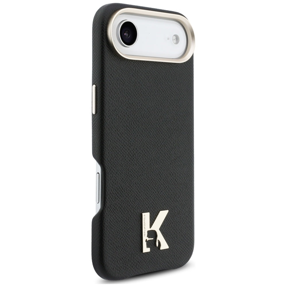 Hoes voor Apple iPhone 17 Air, Karl Lagerfeld, Karl Head Logo, Zwart