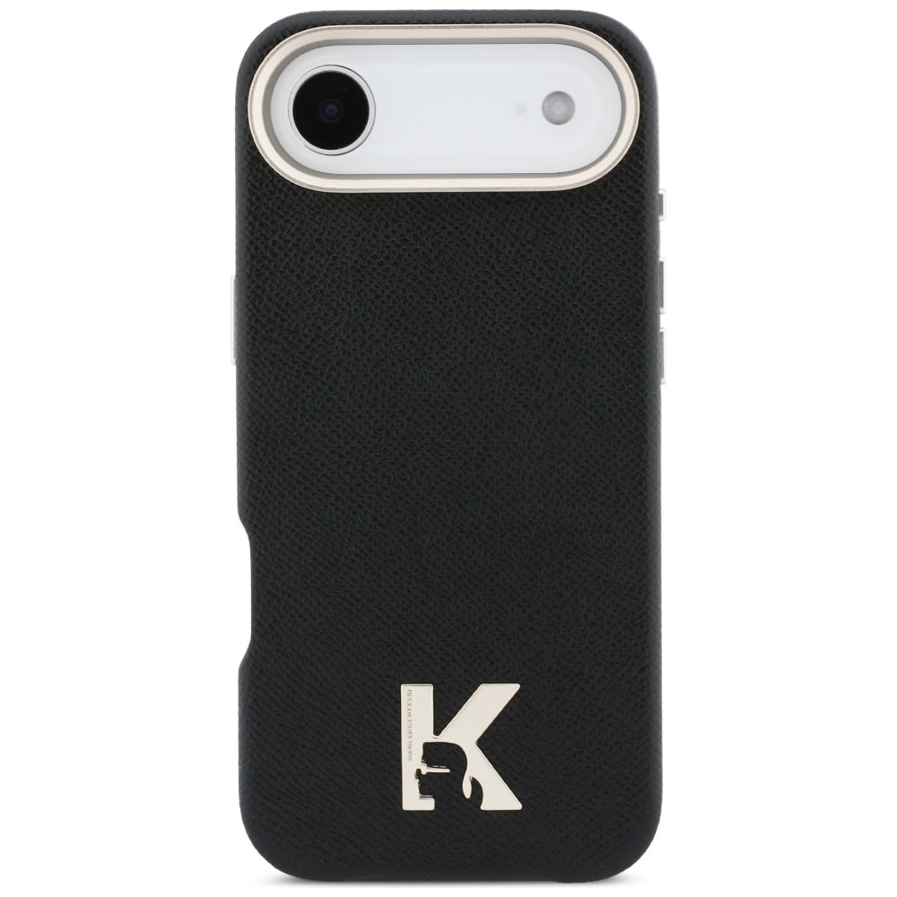Hoes voor Apple iPhone 17 Air, Karl Lagerfeld, Karl Head Logo, Zwart