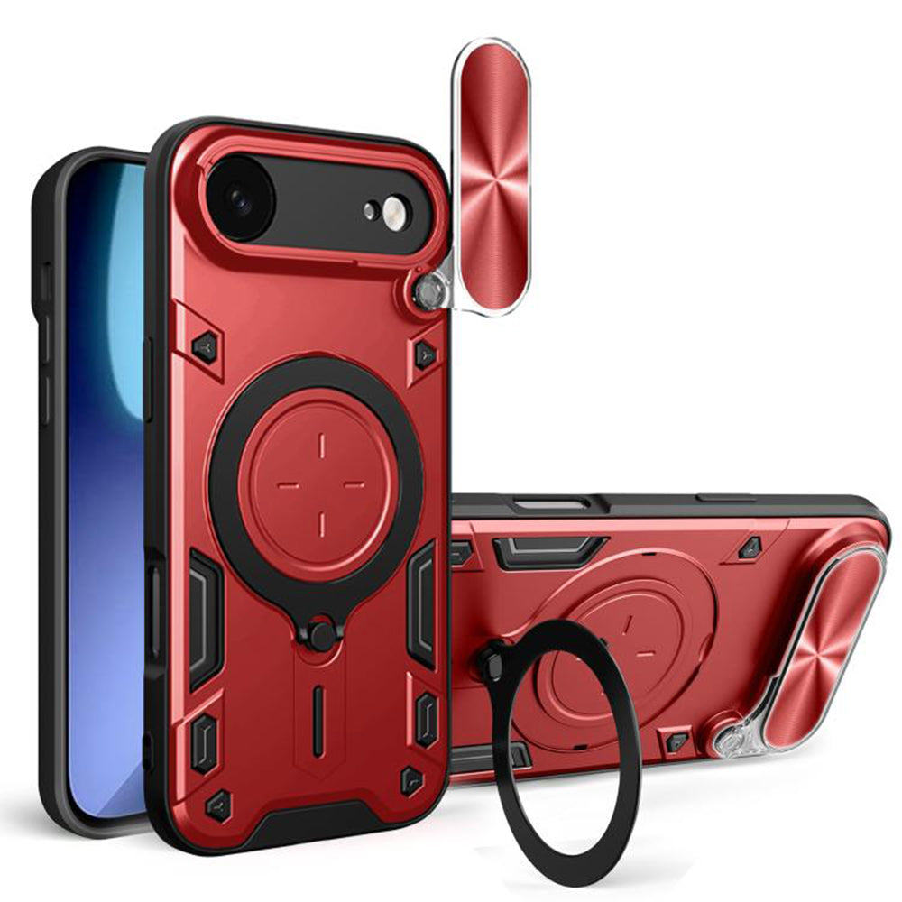 Hoes voor Apple iPhone 17 Air, Techsuit, CamGuard Pro, Rood