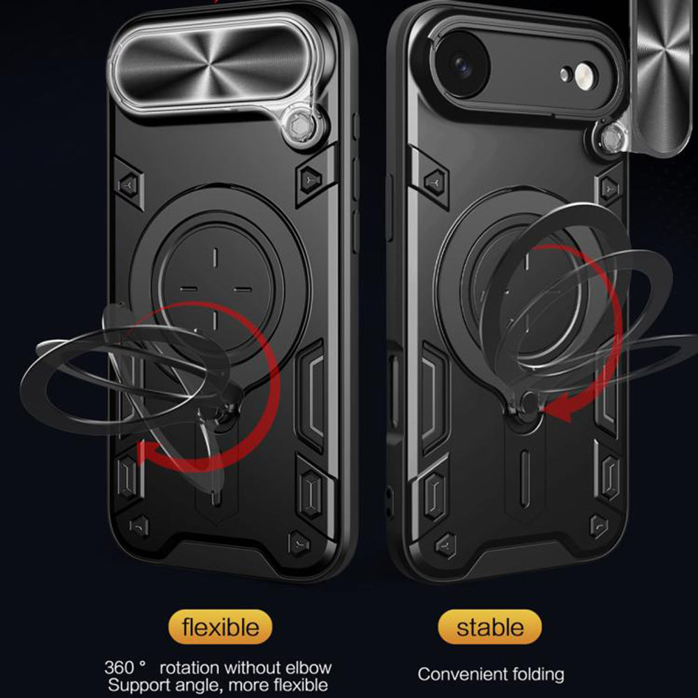 Hoes voor Apple iPhone 17 Air, Techsuit, CamGuard Pro, Rood