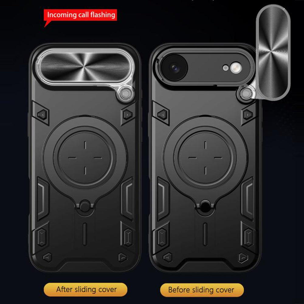 Hoes voor Apple iPhone 17 Air, Techsuit, CamGuard Pro, Rood