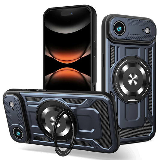 Hoes voor Apple iPhone 17 Air, Techsuit, RuggedCam, Blauw