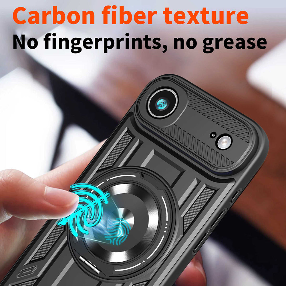 Hoes voor Apple iPhone 17 Air, Techsuit, RuggedCam, Zwart
