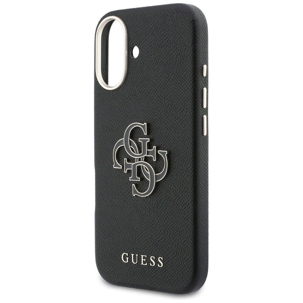 Hoes voor Apple iPhone 17, Guess, Resin Logo, Zwart