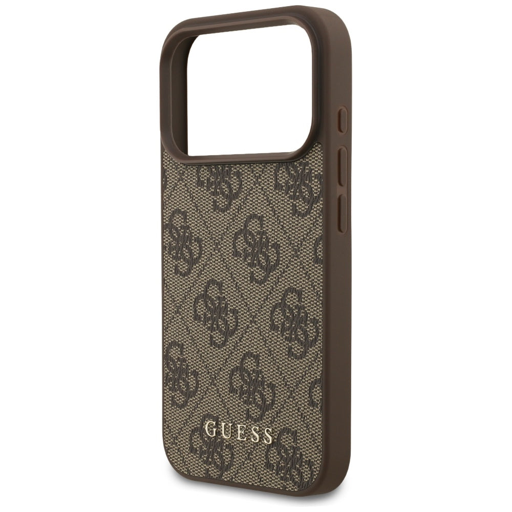 Hoes voor Apple iPhone 17 Pro, Guess, 4G Classic, Bruin