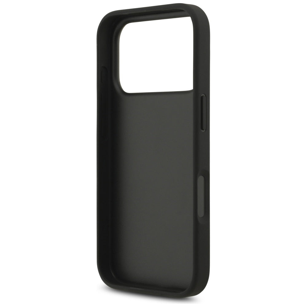 Hoes voor Apple iPhone 17 Pro Max, Guess, 4G Classic Logo met Band, Zwart