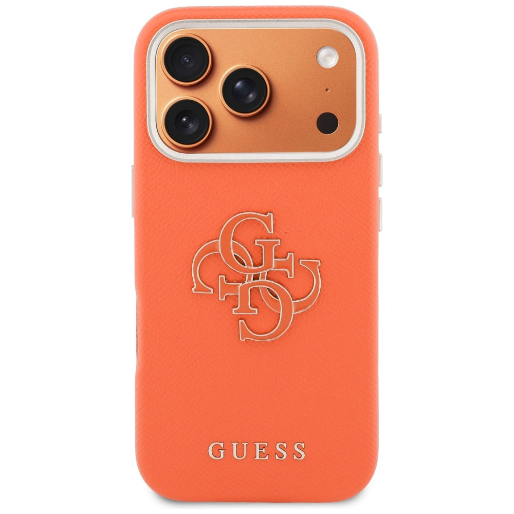 Hoes voor Apple iPhone 17 Pro Max, GUESS, Resin Logo, Oranje