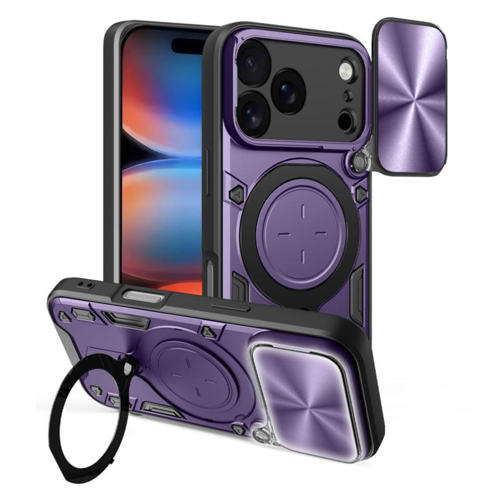 Hoes voor Apple iPhone 17 Pro Max, Techsuit, CamGuard Pro, Paars