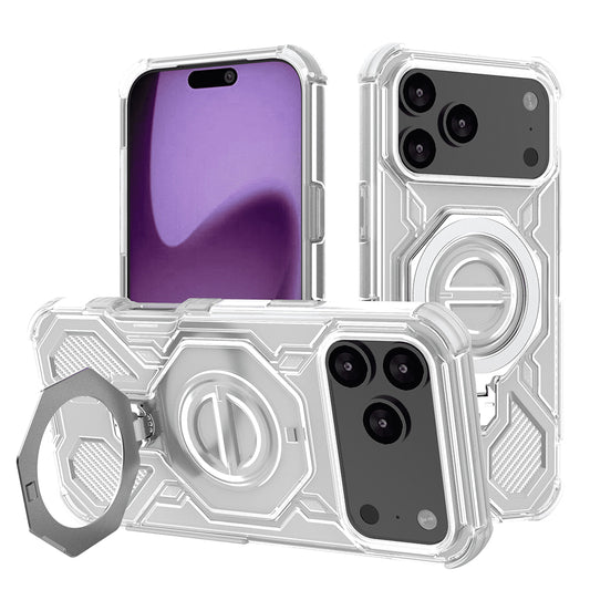 Hoes voor Apple iPhone 17 Pro Max, Techsuit, Carbon Shield Pro, Wit