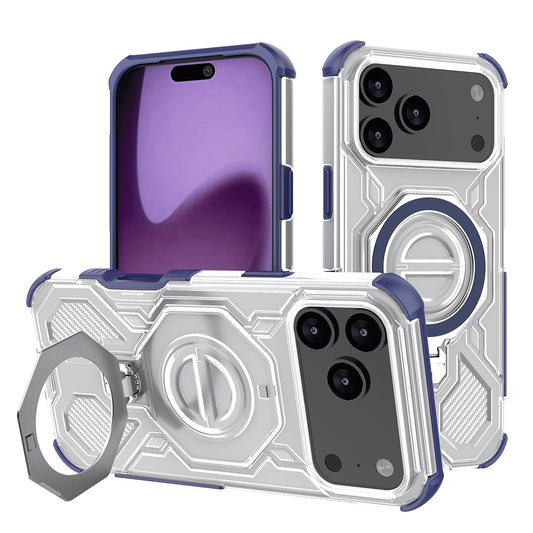 Hoes voor Apple iPhone 17 Pro Max, Techsuit, Carbon Shield Pro, Blauw