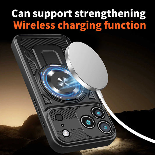 Hoes voor Apple iPhone 17 Pro Max, Techsuit, RuggedCam, Zwart