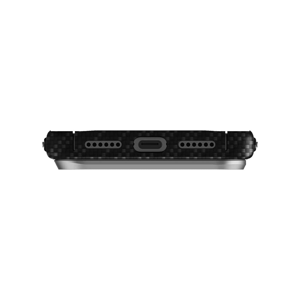 MagSafe hoesje voor Apple iPhone 17 Pro Max, UNIQ, Keva MagClick, Donkergrijs
