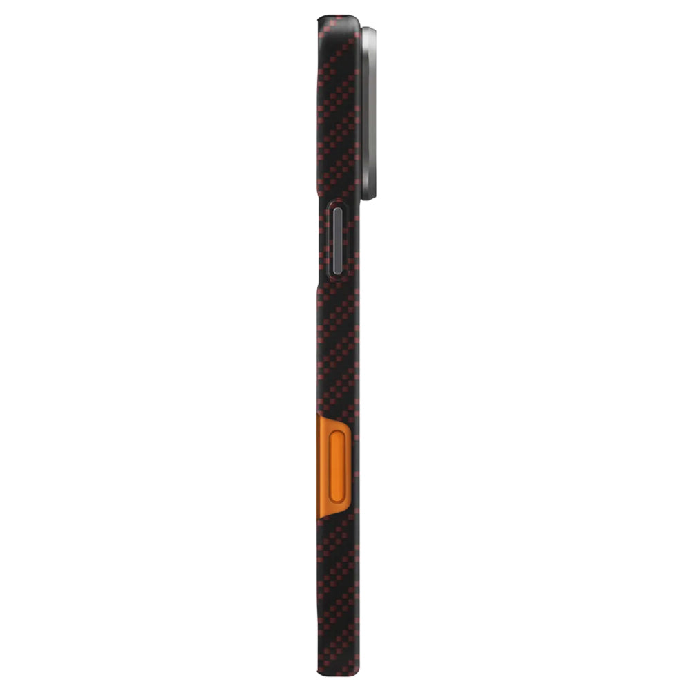 MagSafe hoes voor Apple iPhone 17 Pro Max, UNIQ, Keva MagClick, Zwart Rood