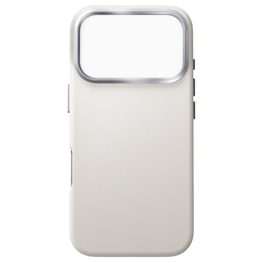 Hoes voor Apple iPhone 17 Pro Max, UNIQ, Lyden Leatherette, Gri