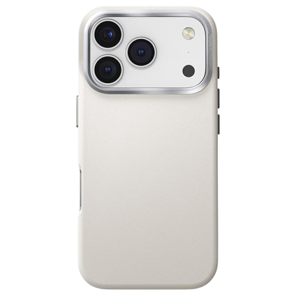 Hoes voor Apple iPhone 17 Pro Max, UNIQ, Lyden Leatherette, Gri
