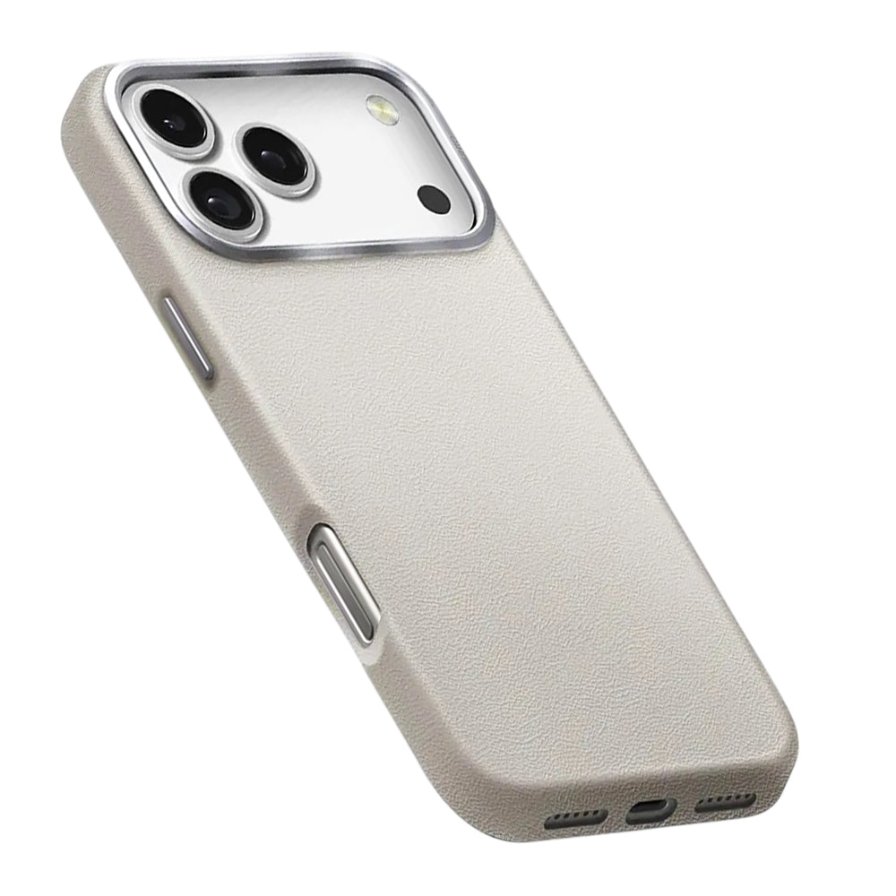 Hoes voor Apple iPhone 17 Pro Max, UNIQ, Lyden Leatherette, Gri