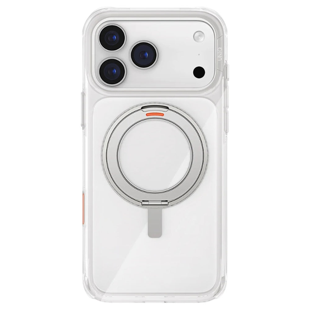 Hoes voor Apple iPhone 17 Pro Max, UNIQ, Swivix, Zilverkleurig