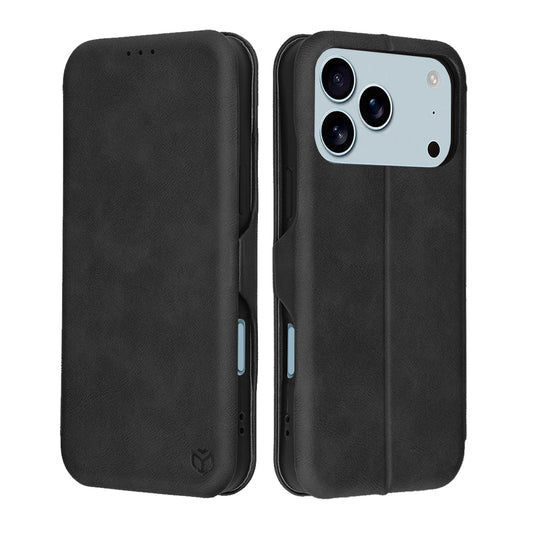 Hoes voor Apple iPhone 17 Pro, Techsuit, Safe Wallet Plus, Zwart