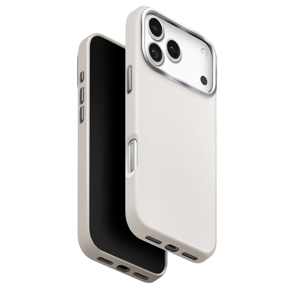 Hoes voor Apple iPhone 17 Pro, UNIQ, Lyden Leatherette, Gri