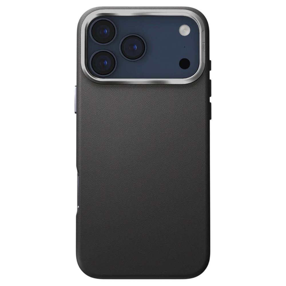 Hoes voor Apple iPhone 17 Pro, UNIQ, Lyden Leatherette, Zwart