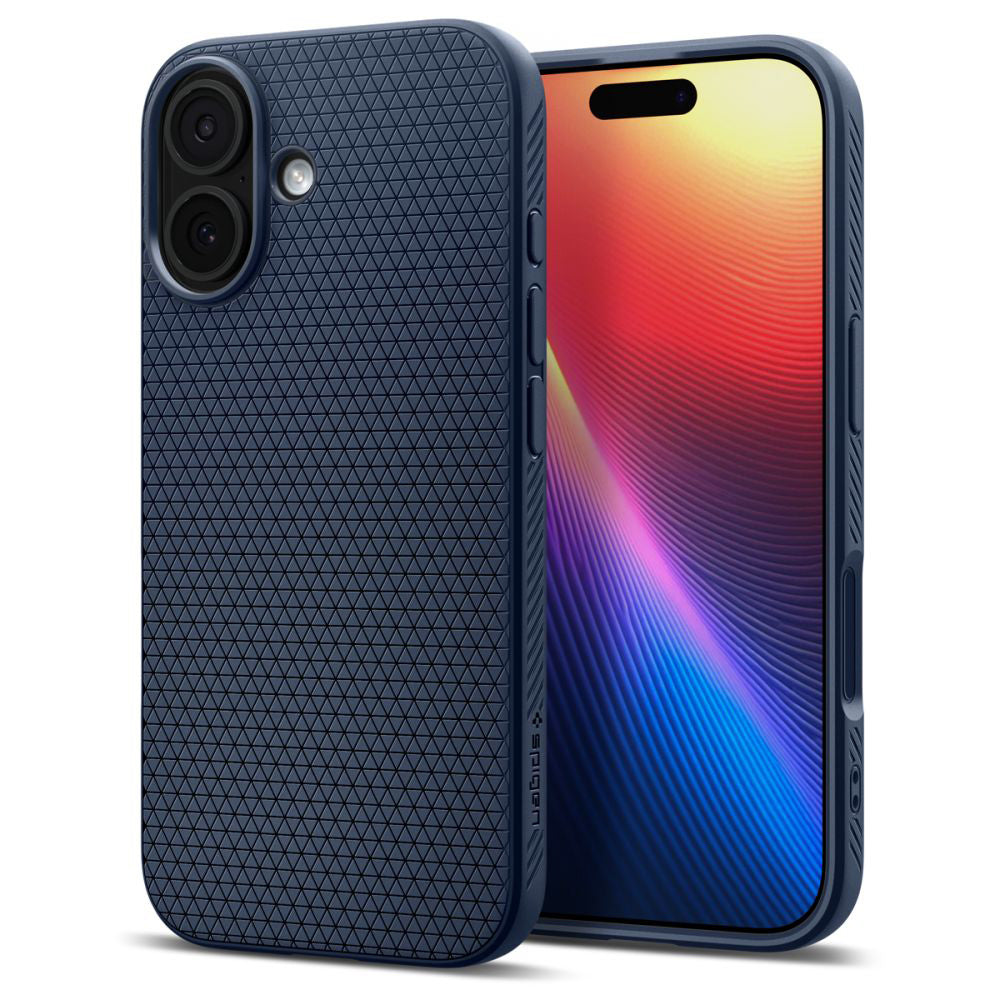 Hoes voor Apple iPhone 17, Spigen, Liquid Air, Marineblauw ACS10370