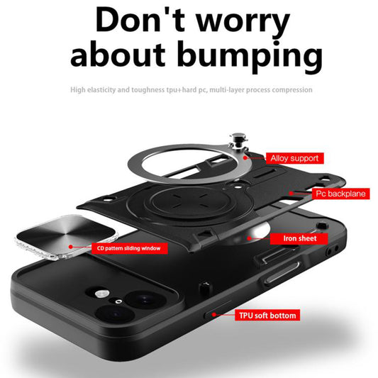 Hoes voor Apple iPhone 17, Techsuit, CamGuard Pro, Paars