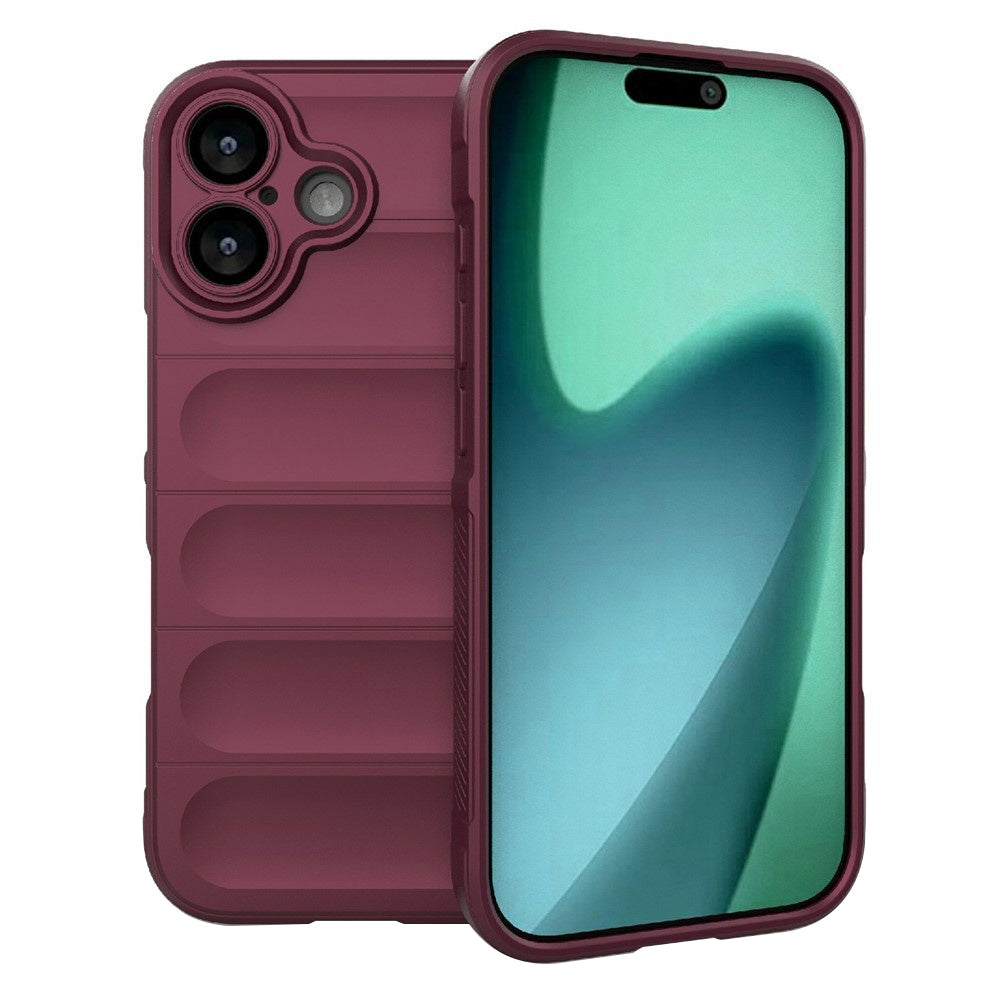 Hoes voor Apple iPhone 17, Techsuit, Magic Shield, Kersenrood