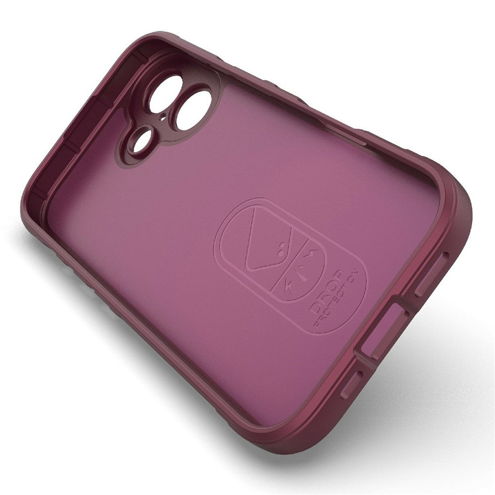 Hoes voor Apple iPhone 17, Techsuit, Magic Shield, Kersenrood
