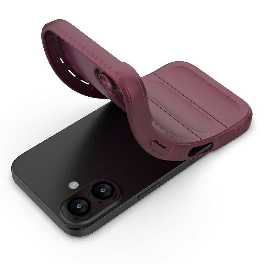 Hoes voor Apple iPhone 17, Techsuit, Magic Shield, Kersenrood