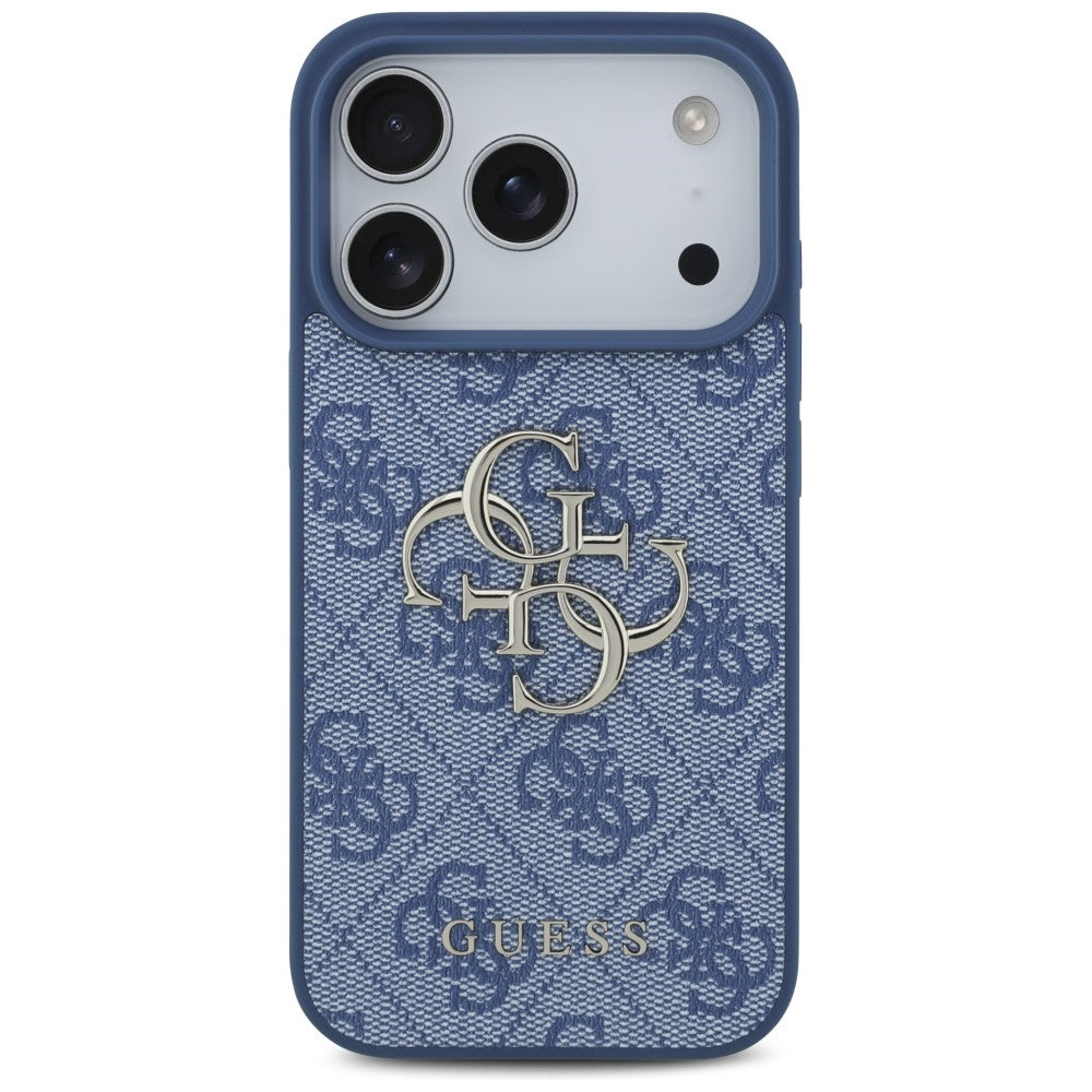 Hoes voor Apple iPhone 18 Pro / 17 Pro, Guess, 4G Big Logo, Blauw