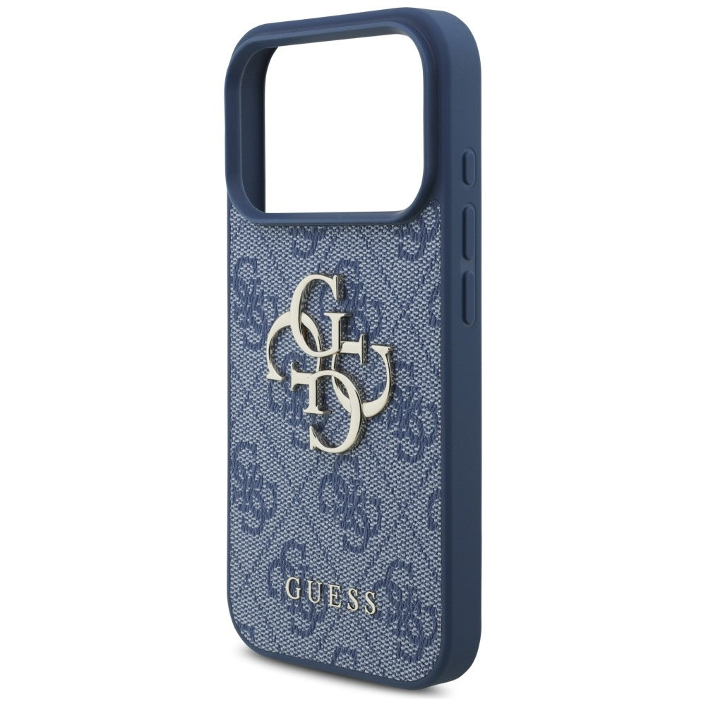 Hoes voor Apple iPhone 18 Pro / 17 Pro, Guess, 4G Big Logo, Blauw