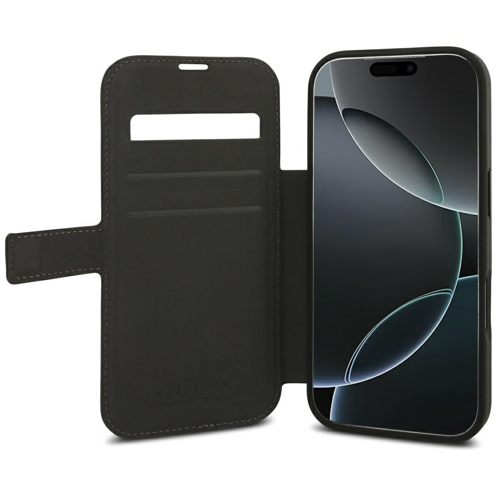 Hoes voor Apple iPhone 18 Pro / 17 Pro, Guess, 4G Metal Logo, Bruin