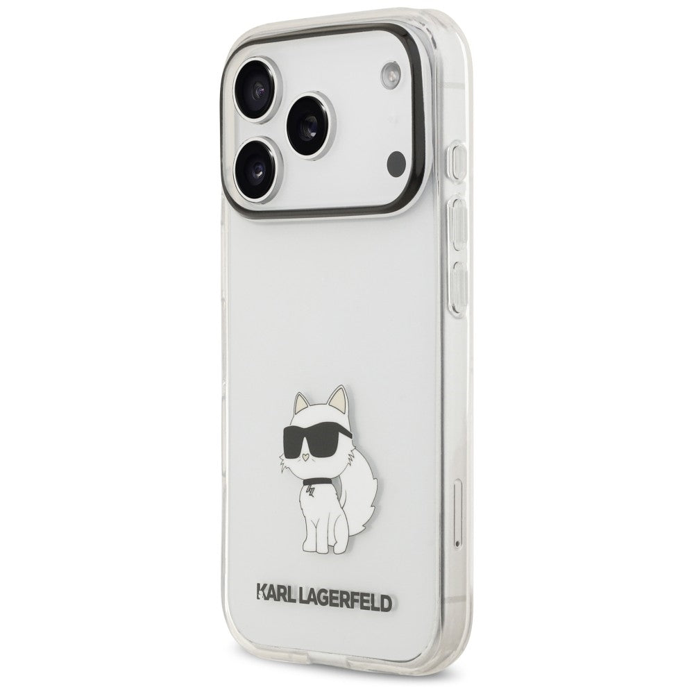 Hoesje voor Apple iPhone 18 Pro / 17 Pro, Karl Lagerfeld, IML Choupette NFT, transparant