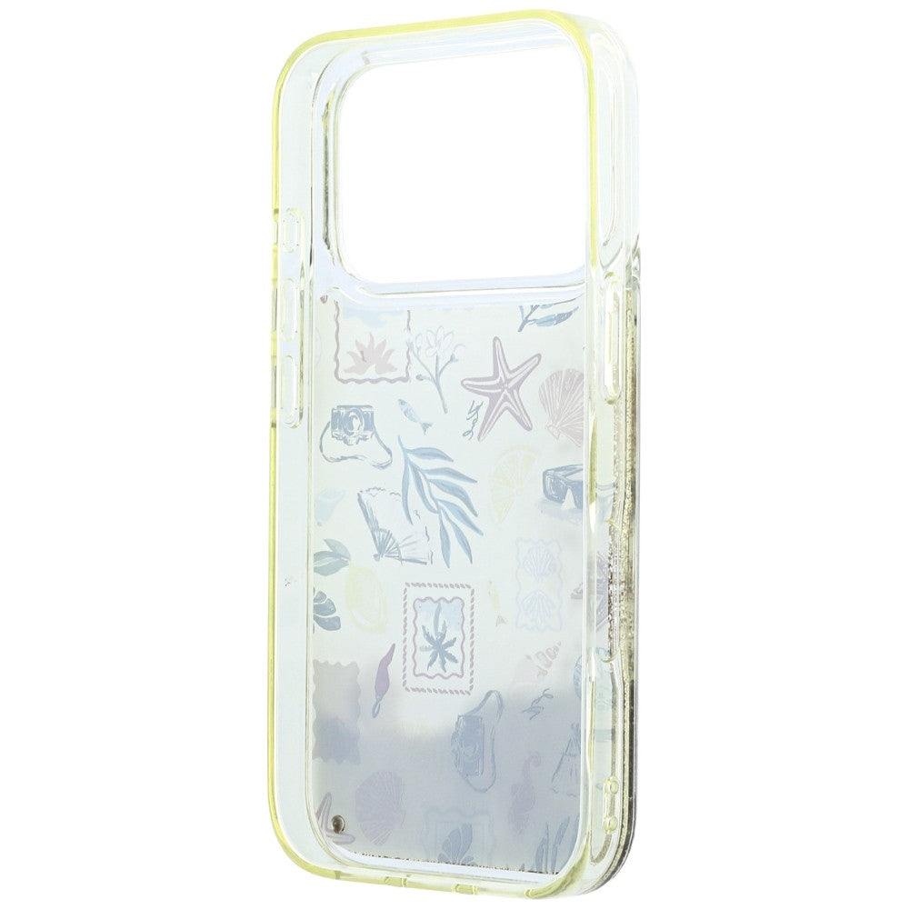 Hoesje voor Apple iPhone 18 Pro / 17 Pro, Karl Lagerfeld, Liquid Glitter Beach and Sand, Beige
