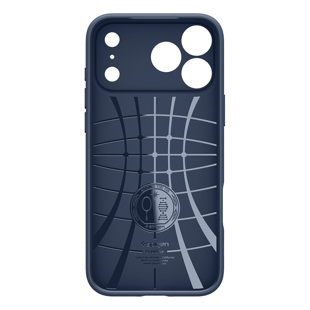 Hoes voor Apple iPhone 18 Pro / 17 Pro, Spigen, Liquid Air, Marineblauw ACS12150