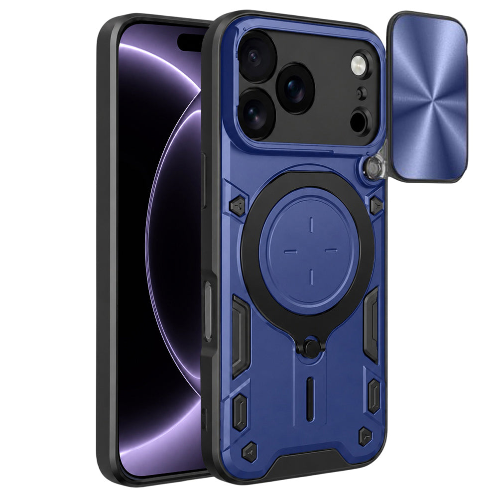 Hoes voor Apple iPhone 18 Pro / 17 Pro, Techsuit, CamGuard Pro, Blauw