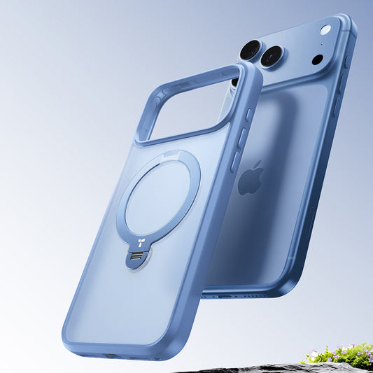 MagSafe-hoesje voor Apple iPhone 18 Pro / 17 Pro, Torras, Ostand Spin, Blauw
