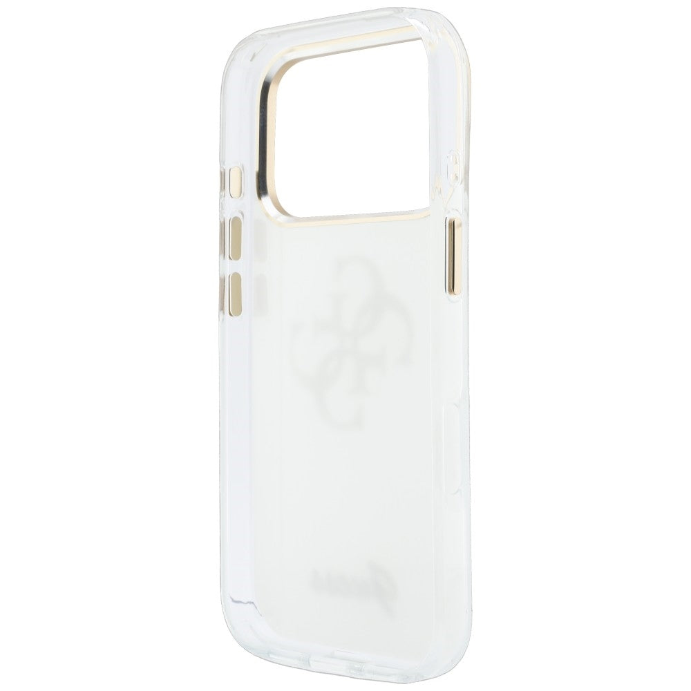 Hoesje voor Apple iPhone 18 Pro, Guess, IML 4G Metal Script, Wit