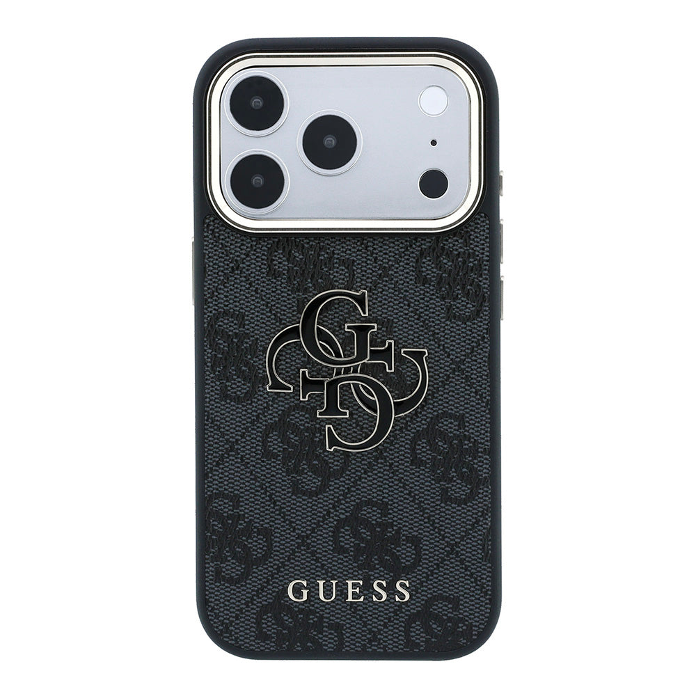 Hoes voor Apple iPhone 18 Pro Max / 17 Pro Max, Guess, 4G Big Resin Logo, Zwart
