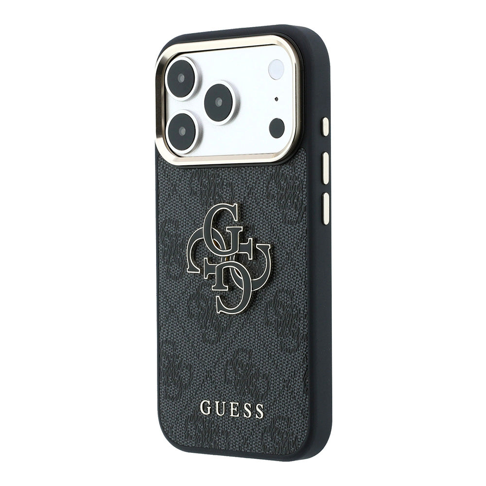 Hoes voor Apple iPhone 18 Pro Max / 17 Pro Max, Guess, 4G Big Resin Logo, Zwart