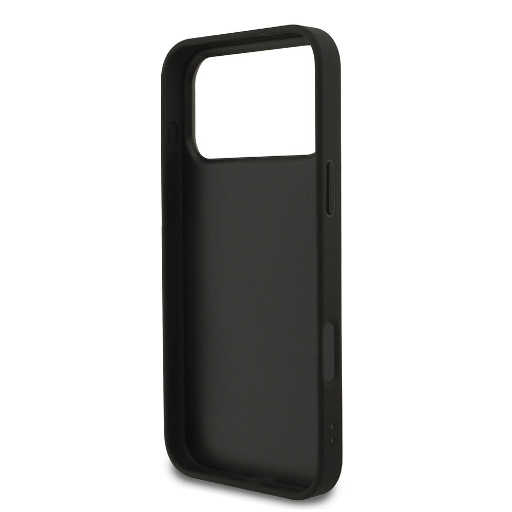 Hoes voor Apple iPhone 18 Pro Max / 17 Pro Max, Guess, Fixed Glitter Big 4G, Zwart