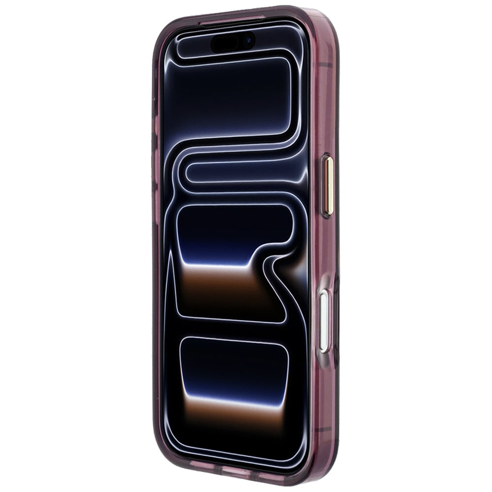 Hoes voor Apple iPhone 18 Pro Max / 17 Pro Max, Karl Lagerfeld, IML Big Signature Resin Logo Metal Frame, Bordeaux