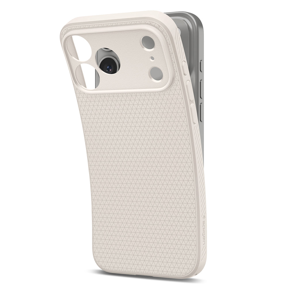 Hoesje voor Apple iPhone 18 Pro Max / 17 Pro Max, Spigen, Liquid Air, Beige ACS12114