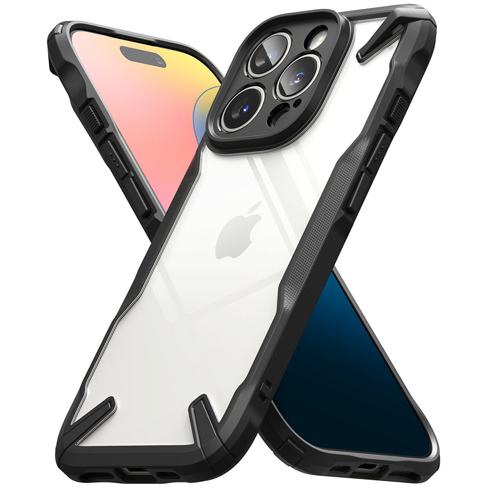 Hoesje voor Apple iPhone 16 Pro Max, Ringke, Fusion X, zwart