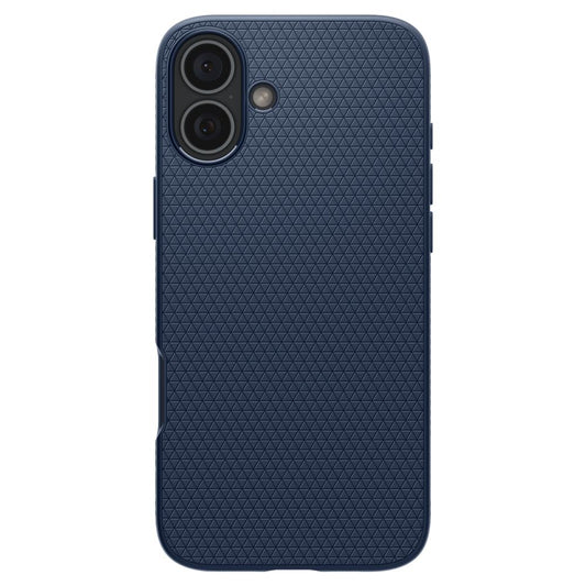 Beschermhoes voor Apple iPhone 16, Spigen, Liquid Air, blauw ACS08195